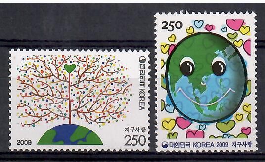 Znaczek Korea Południowa 2009 Mi 2701-2702 Czyste **