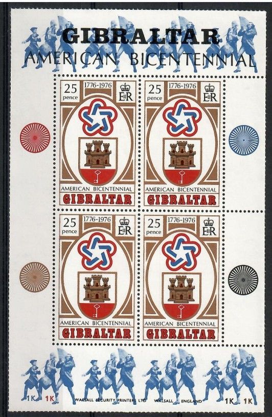 Znaczek Gibraltar 1976 Mi bl 2 Czyste **