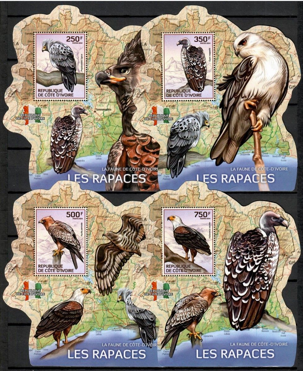 Znaczek Wybrzeże Kości Słoniowej 2014 Mi lx 1554-1557 Czyste **