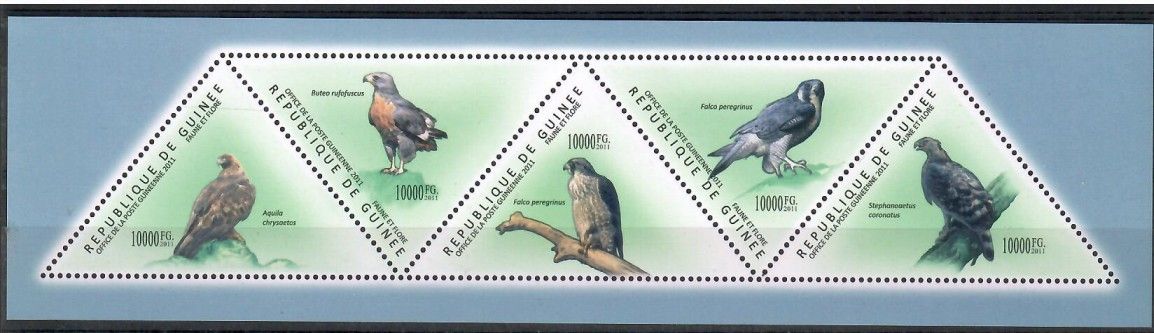 Znaczek Gwinea 2011 Mi ark 8636-8640 Czyste **