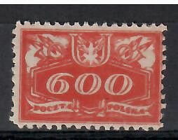 Znaczek Polska 1920 Mi die 11 Fi U11 Czyste **