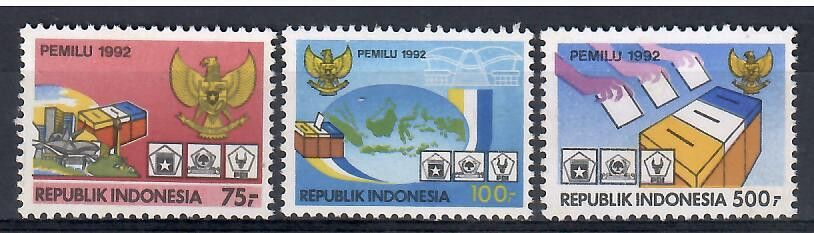 Znaczek Indonezja 1992 Mi 1410-1412 Czyste **
