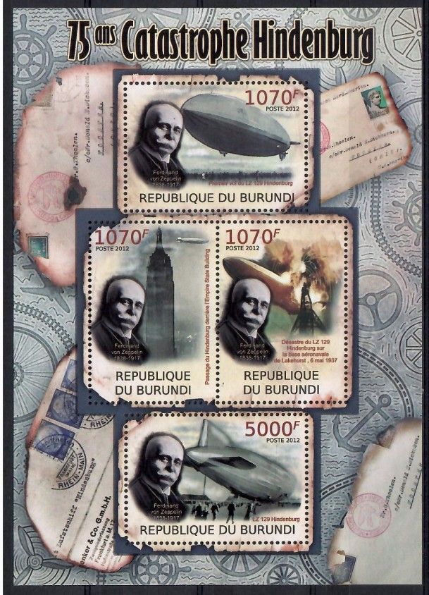 Znaczek Burundi 2012 Mi ark 2391-2394 Czyste **