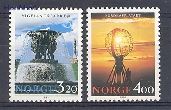 Znaczek Norwegia 1991 Mi 1068-1069 Czyste **