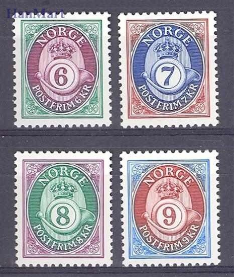 Norwegia 1991 Mi 1078-1081y Czyste **