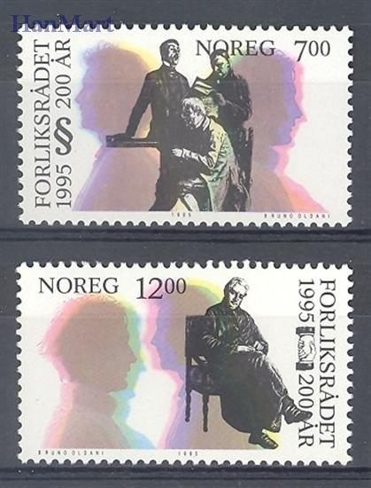 Znaczek Norwegia 1995 Mi 1185-1186 Czyste **