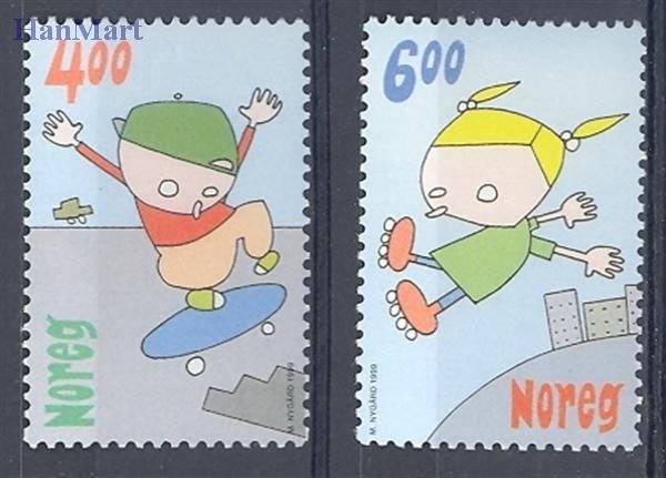 Znaczek Norwegia 1999 Mi 1329-1330 Czyste **