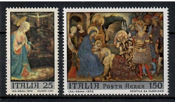 Znaczek Włochy 1970 Mi 1328-1329 Czyste **