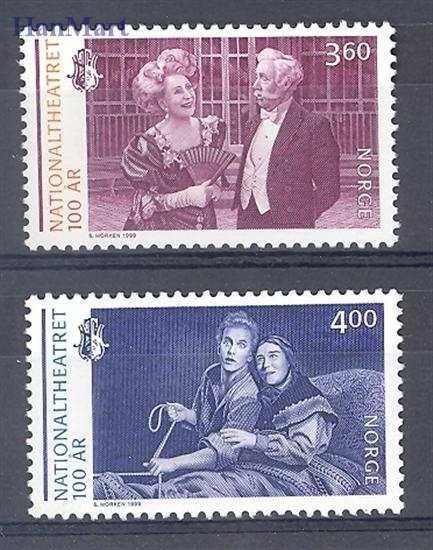 Znaczek Norwegia 1999 Mi 1333-1334 Czyste **