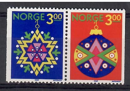 Znaczek Norwegia 1989 Mi 1035-1036 Czyste **