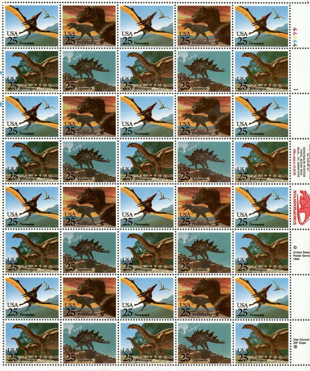 Znaczek USA 1989 Mi ark 2051-2054 Czyste **