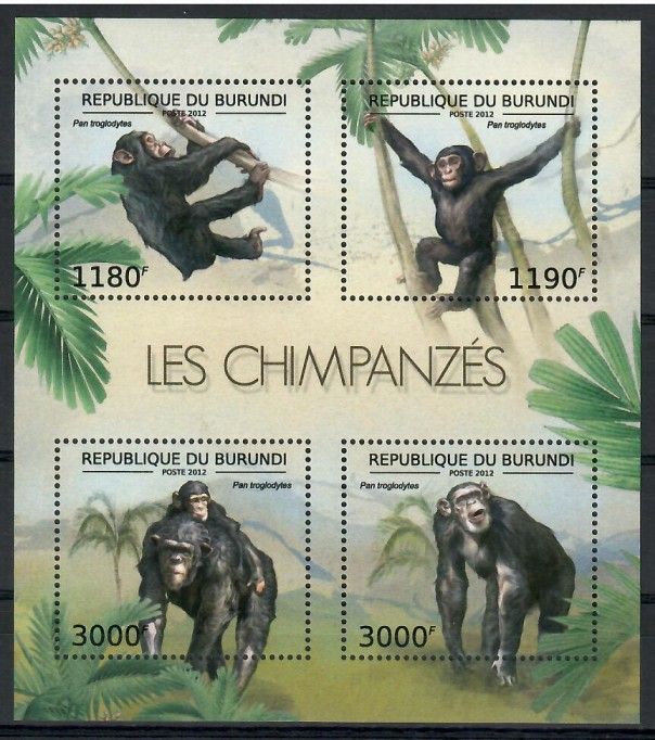 Znaczek Burundi 2012 Mi ark 2853-2856 Czyste **