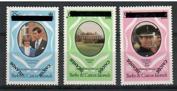 Znaczek Caicos Islands 1981 Mi err 8-10II Czyste **