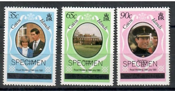 Znaczek Caicos Islands 1981 Mi spe 8-10I Czyste **
