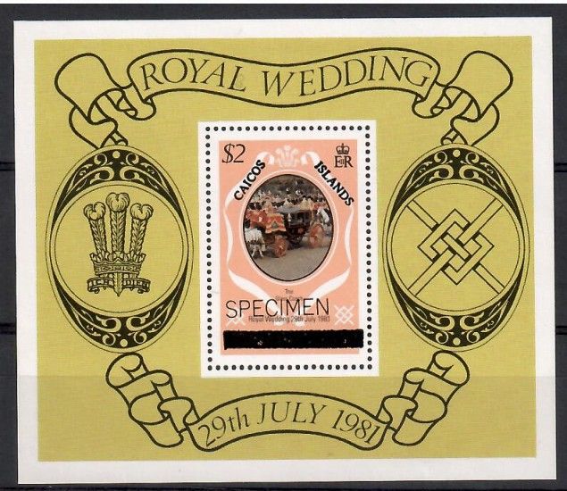 Znaczek Caicos Islands 1981 Mi spe bl 1II Czyste **