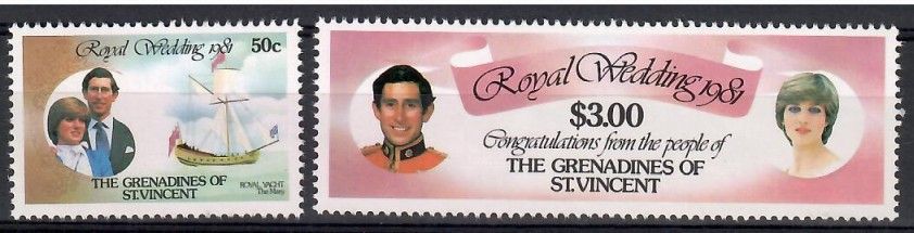 Znaczek Grenadines of St Vincent 1981 Mi 212C+215C Czyste **