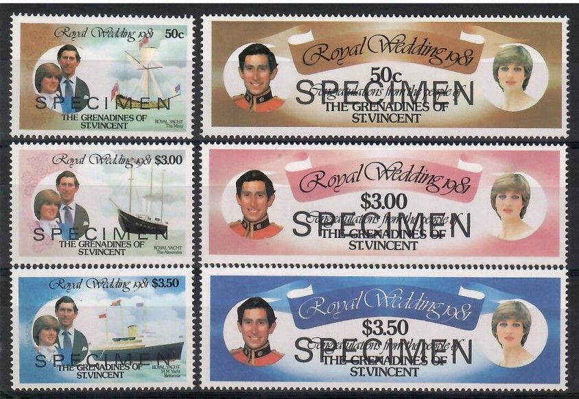 Znaczek Grenadines of St Vincent 1981 Mi spe212-217 Czyste **