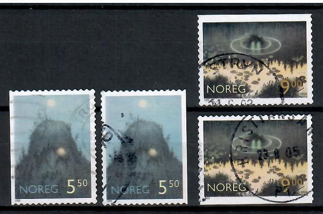 Znaczek Norwegia 2003 Mi 1463-1464Dl,Dr Stemplowane