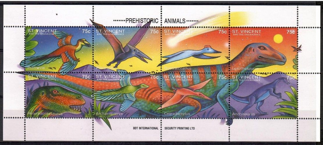 Znaczek Saint Vincent i Grenadyny 1994 Mi ark 2777-2784 Czyste **