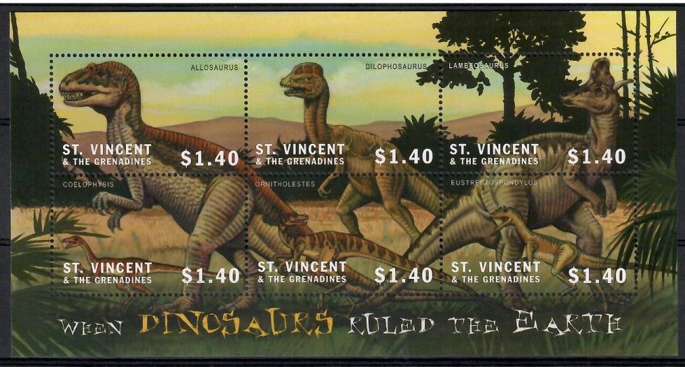 Znaczek Saint Vincent i Grenadyny 2001 Mi ark 5373-5378 Czyste **