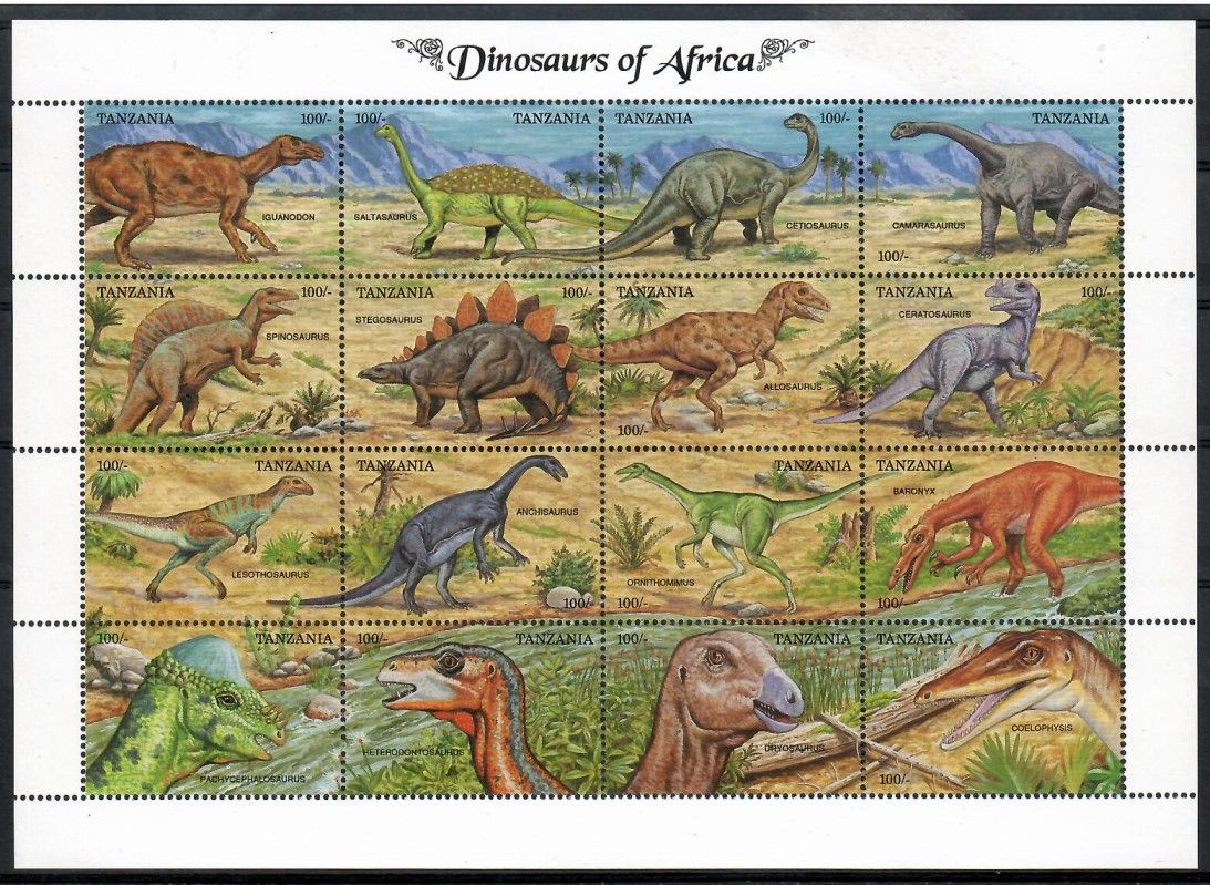 Znaczek Tanzania 1992 Mi ark 1323-1338 Czyste **