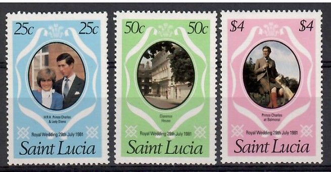 Znaczek Saint Lucia 1981 Mi 543-545 Czyste **