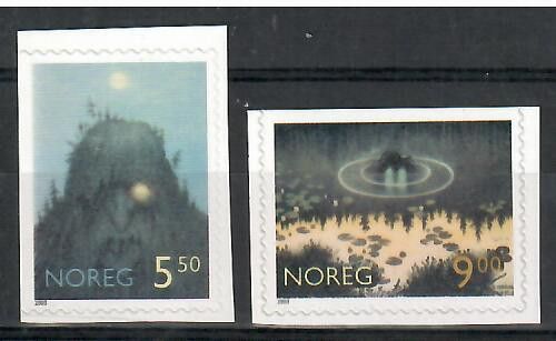 Znaczek Norwegia 2003 Mi 1463Dl-1464Do Czyste **