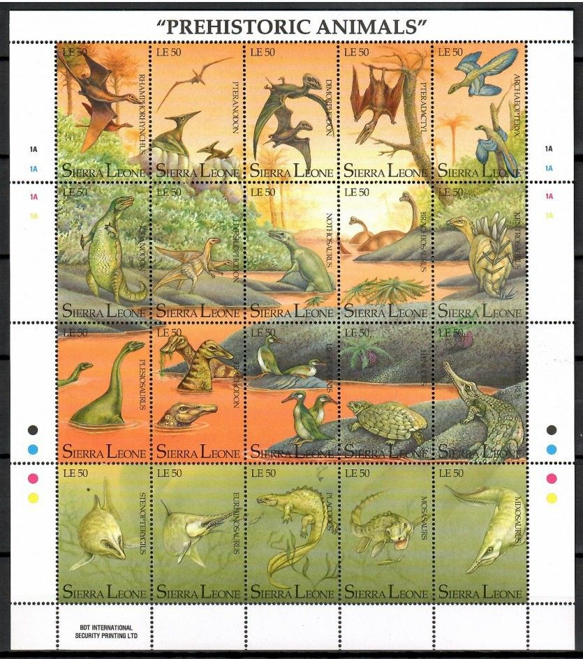 Znaczek Sierra Leone 1992 Mi ark 1806-1825 Czyste **