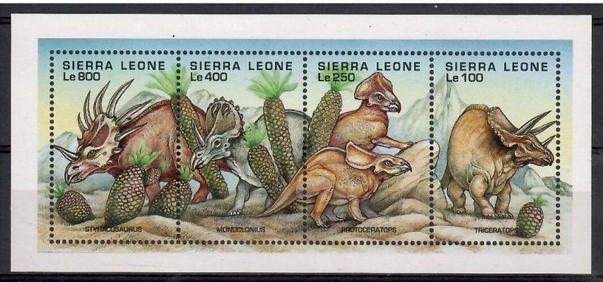 Znaczek Sierra Leone 1995 Mi ark 2253-2256 Czyste **