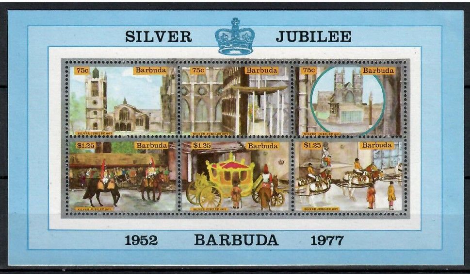 Znaczek Barbuda 1977 Mi bl 22 Czyste **