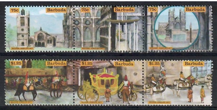 Znaczek Barbuda 1977 Mi 286-291 Czyste **