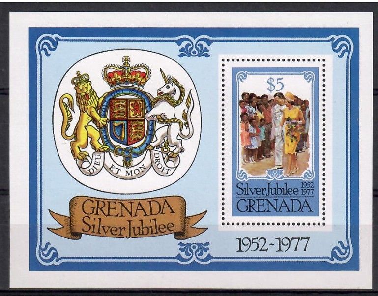 Znaczek Grenada 1977 Mi bl 63 Czyste **