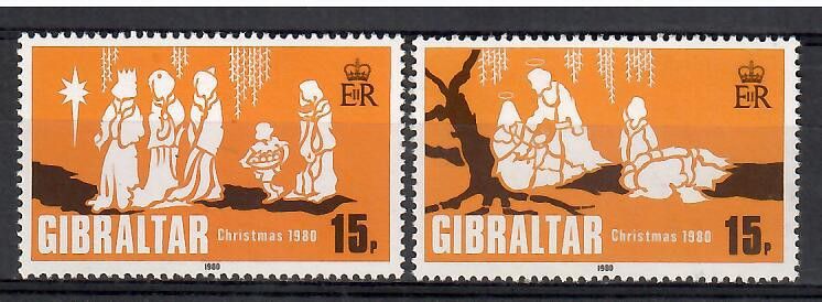 Znaczek Gibraltar 1980 Mi 413-414 Czyste **