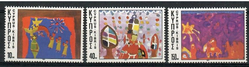 Znaczek Cypr 1977 Mi 479-481 Czyste **