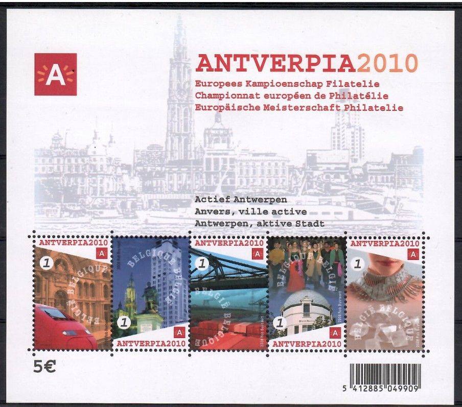Znaczek Belgia 2008 Mi bl 128 Czyste **