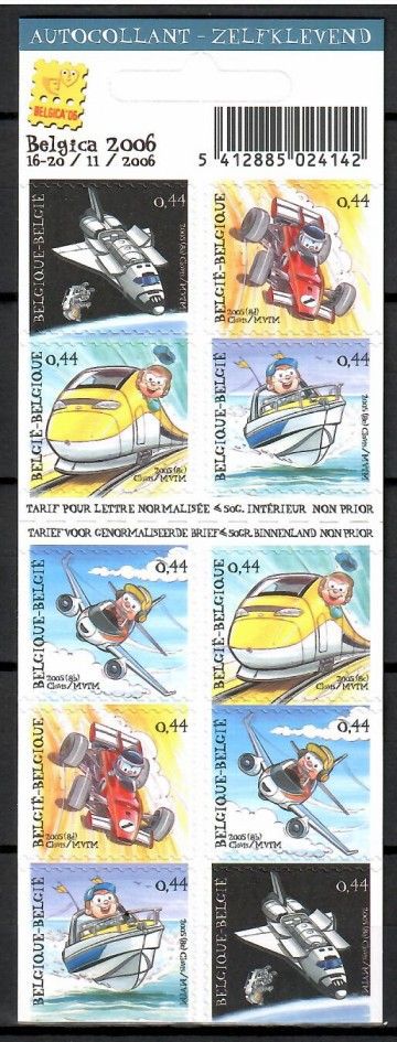 Znaczek Belgia 2005 Mi mh 3421-3425 Czyste **