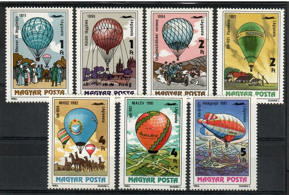 Znaczek Węgry 1983 Mi 3600-3606 Czyste **
