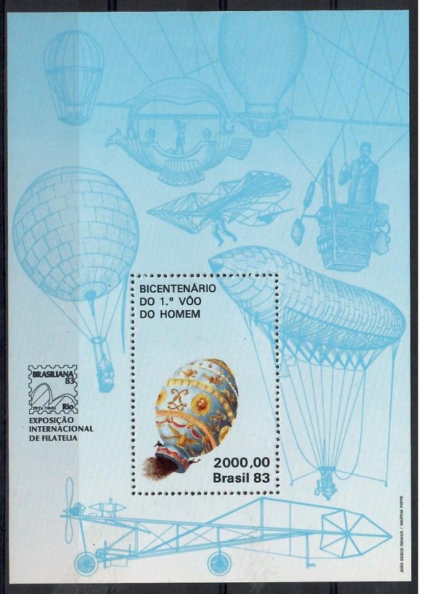 Znaczek Brazylia 1983 Mi bl 56 Czyste **