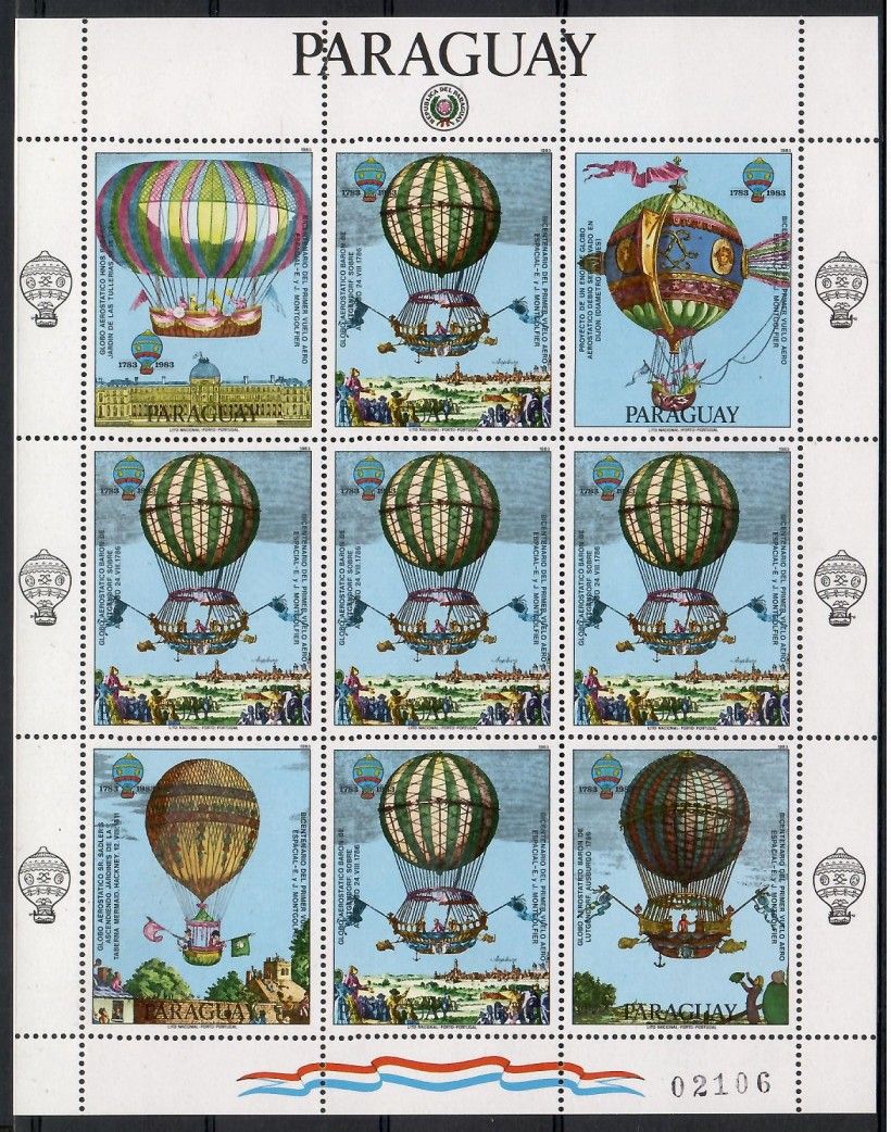 Znaczek Paragwaj 1983 Mi ark 3617 Czyste **