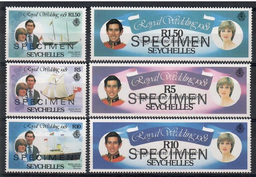 Znaczek Seszele 1981 Mi spe 483-488 Czyste **