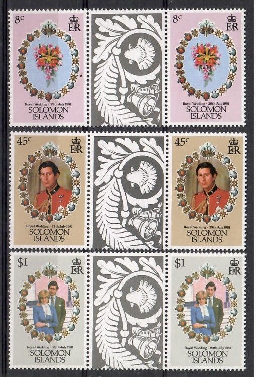 Znaczek Wyspy Salomona 1981 Mi 444-446 Czyste **