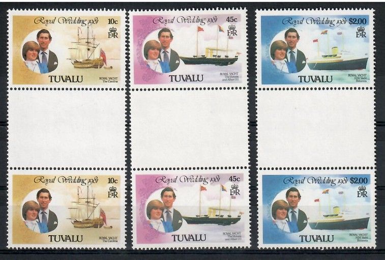 Znaczek Tuvalu 1981 Mi 145+147+149 Czyste **