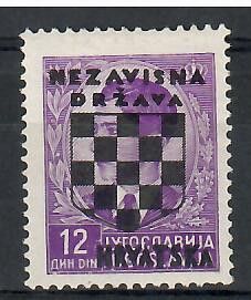 Znaczek Chorwacja 1941 Mi 20 Czyste **