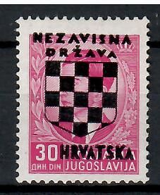 Znaczek Chorwacja 1941 Mi 23 Czyste **