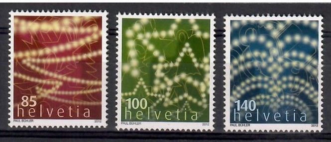Znaczek Szwajcaria 2012 Mi 2271-2273 Czyste **