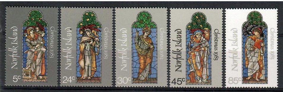 Znaczek Norfolk 1983 Mi 310-314 Czyste **