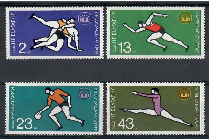 Znaczek Bułgaria 1977 Mi 2586-2589 Czyste **