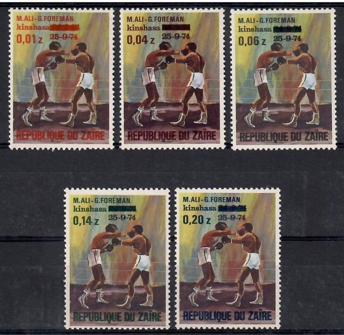 Znaczek Kongo Kinszasa / Zair 1974 Mi 490-494 Czyste **