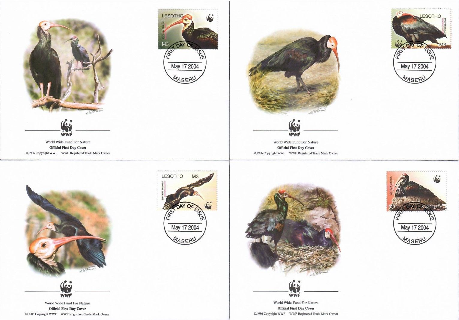 Znaczek Lesotho 2004 Mi 1895-1898 FDC