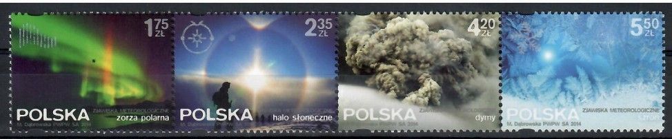 Znaczek Polska 2014 Mi 4711-4714 Fi 4561-4564 Czyste **
